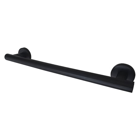 Kingston Brass GBS1418CS0 18-Inch x 1-1/4 Inch O.D Grab Bar, Matte Black GBS1418CS0